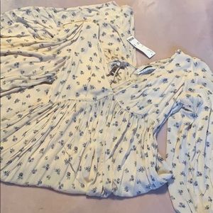 Floral print midi dress